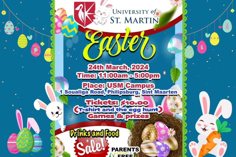 Join USM Easter Egg Hunt on March 24th, 11:00 AM to 5:00 PM 